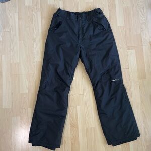 women outdoor gear Black Insulated Ski Snow Pants